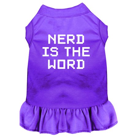 Nerd is the Word Screen Print Dress