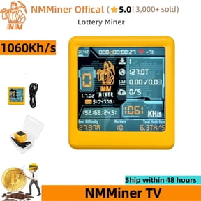 NerdMiner V2 NMMiner TV 1060Kh/s BTC Solo Miner Open Source Bitcoin Lottery Mining Crypto Lotto Machine Silent Desktop Clock Gift