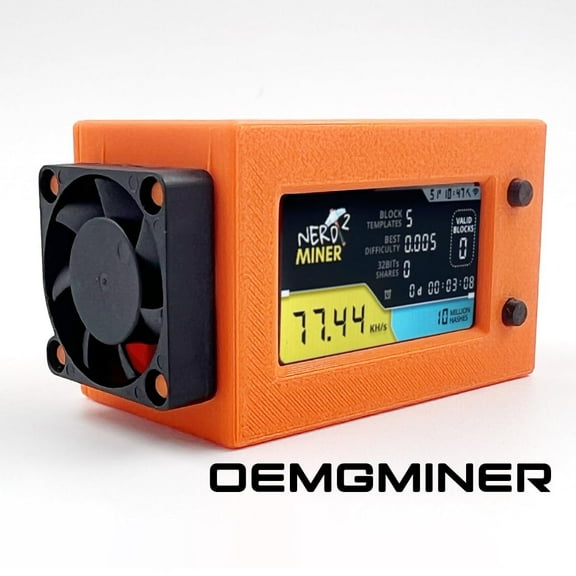 NerdMiner V2 Ultra 78KH/S T Display S3 Bitcoin Miner with Low Power Consumption Crypto Nerdminer with Fan Lucky Miner Win 6.25 BTC