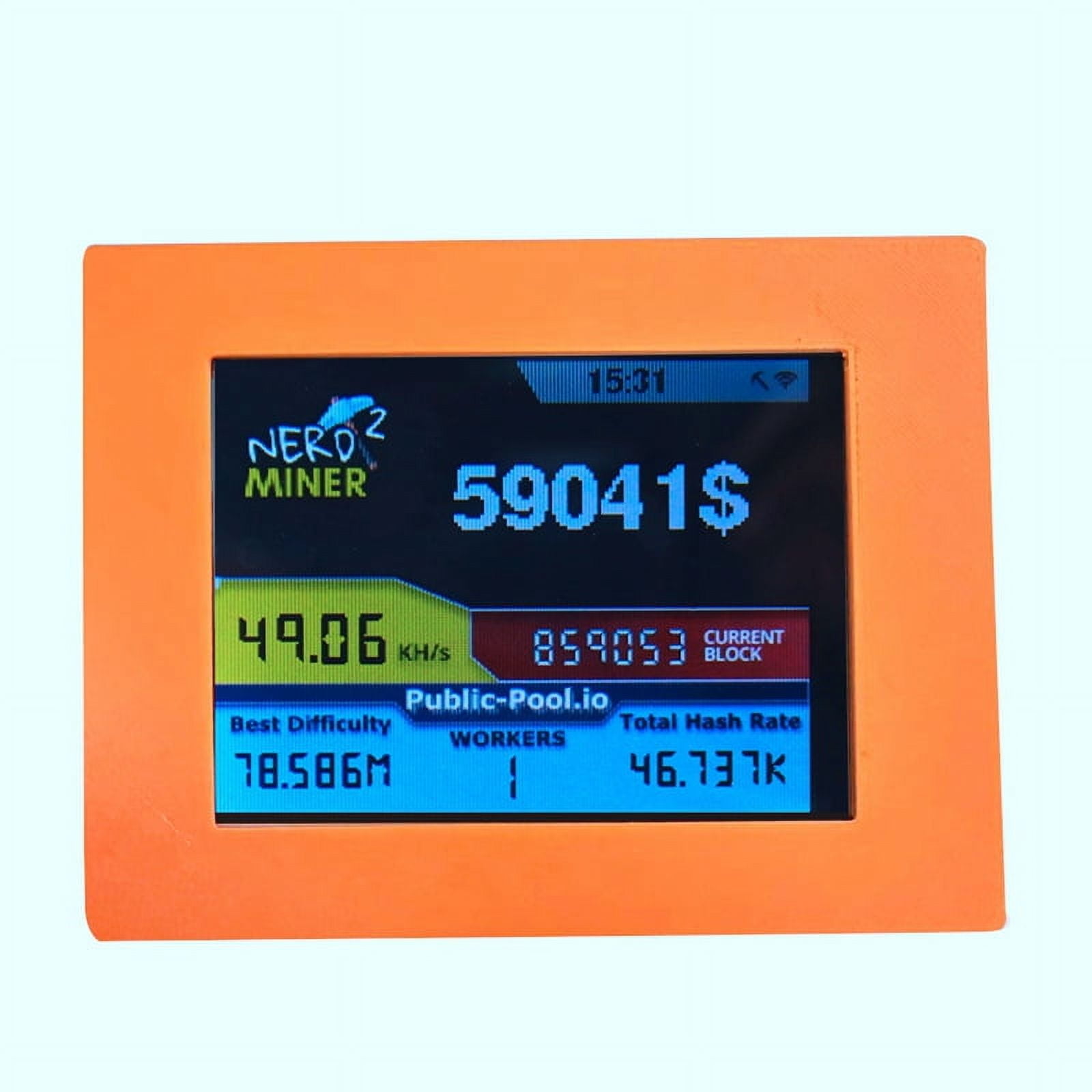 Nerdminer V2 Miner 2.8 Inch LCD Display 56KH/S Bitcoin Solo Miner - Walmart  Business Supplies