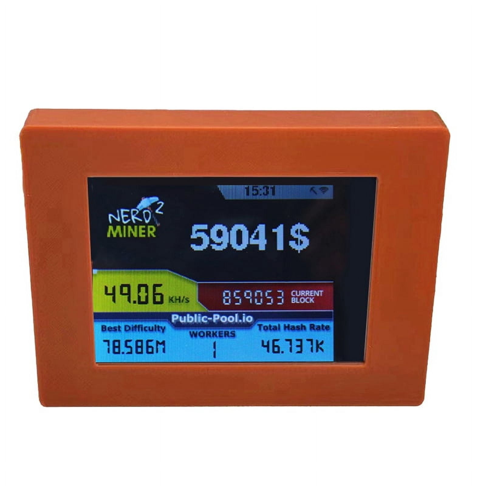 Nerdminer V2 Miner 56KH/S 2.8 Inch LCD Display BTC Lottery Miner Bitcoin  Solo Miner Nerd Miner Brown - Walmart Business Supplies