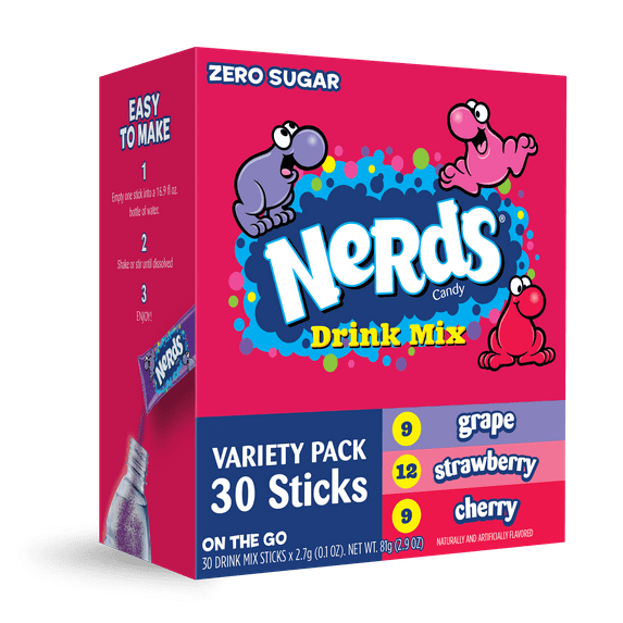 Nerds PwdMix Vrty StrwbryGrpChry 30ct