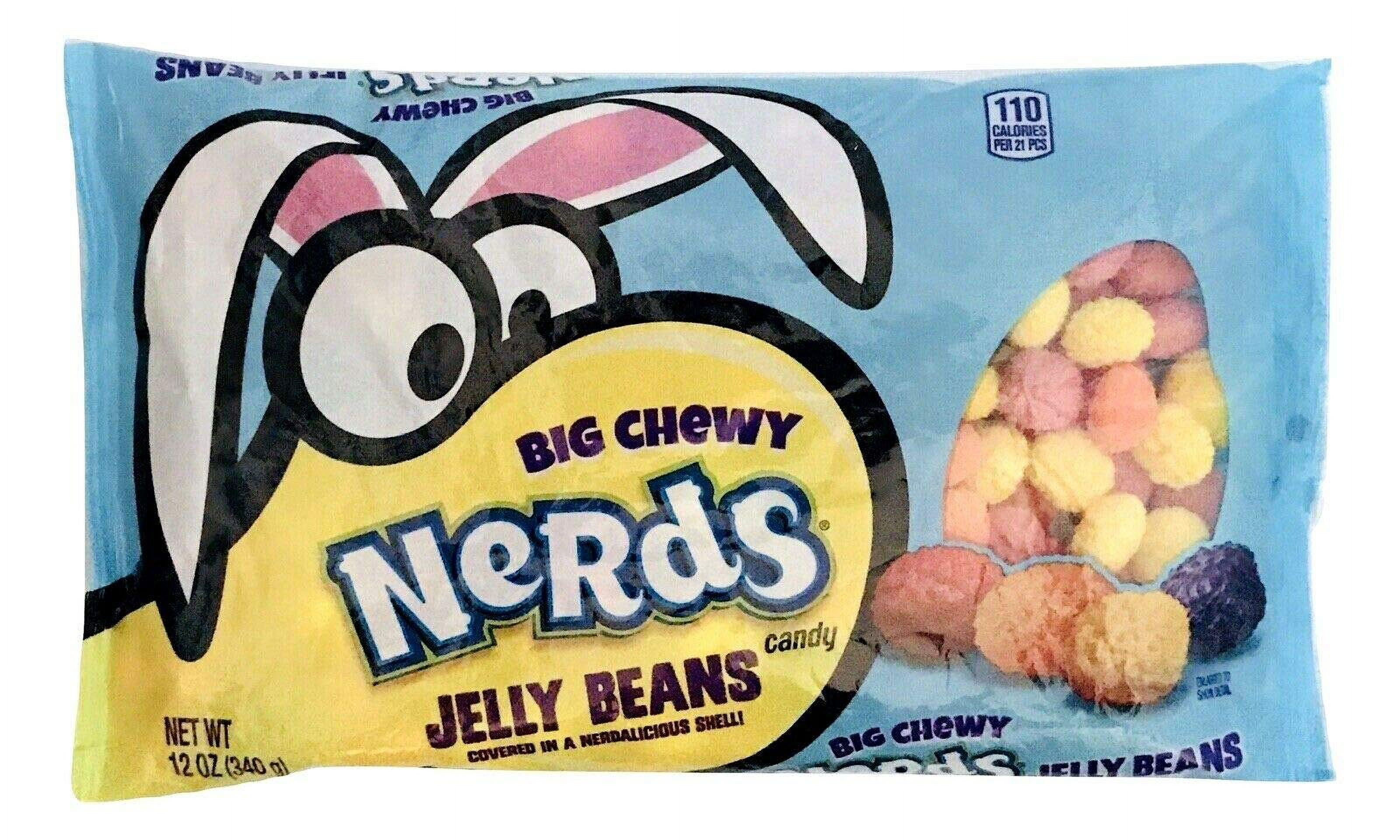 Nerds Big Chewy Jelly Beans Candy Bumpy Shell Chewy Inside 12 Oz