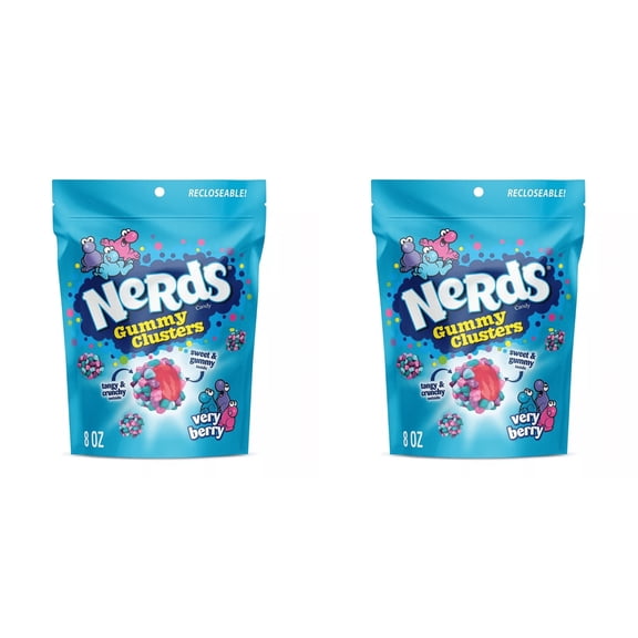 Nerds Candy Gummy Clusters - 8oz PACK OF 2