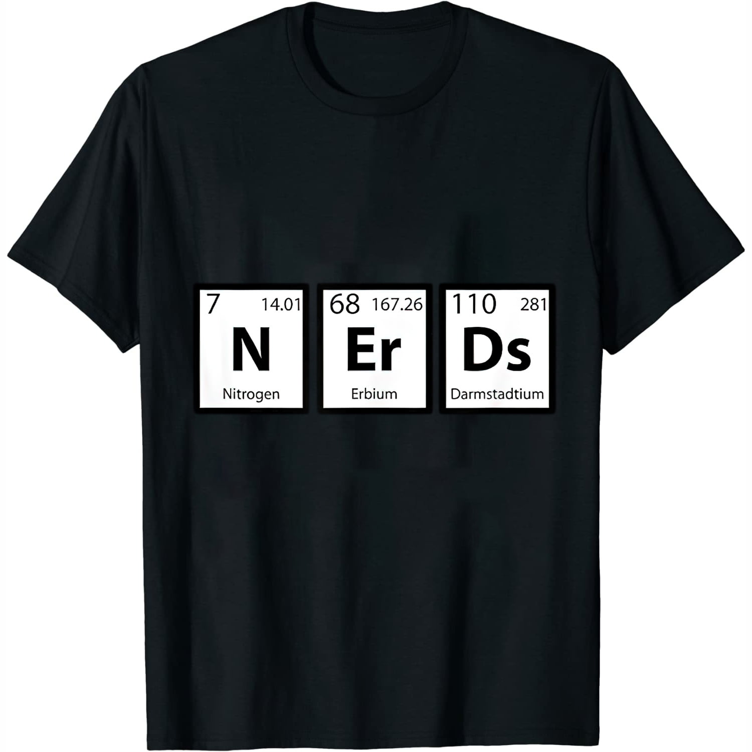 Nerds Chemistry Periodic Chart Funny TShirt