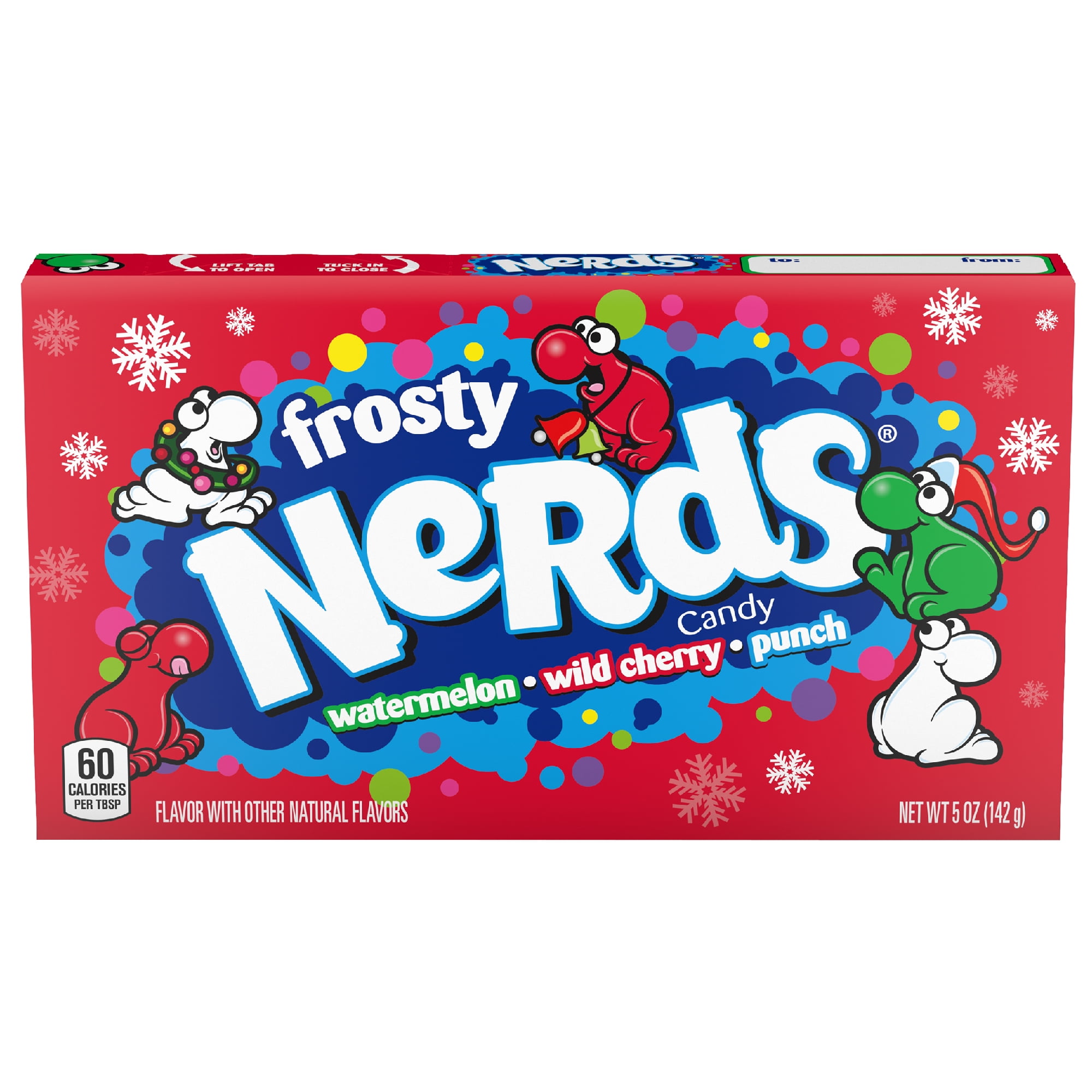 Nerds Frosty Theater Box, Watermelon, Cherry, & Punch, 5 ounce (Pack of 12)  - Perfect for Stocking Stuffers, Holiday Gifting and Decorating