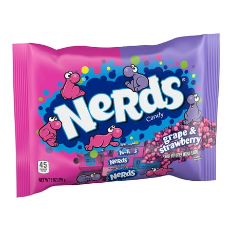 Nerds Gotta-Have Variety Pack, Grape & Seriously Strawberry, Halloween Candy, 9 oz Bag