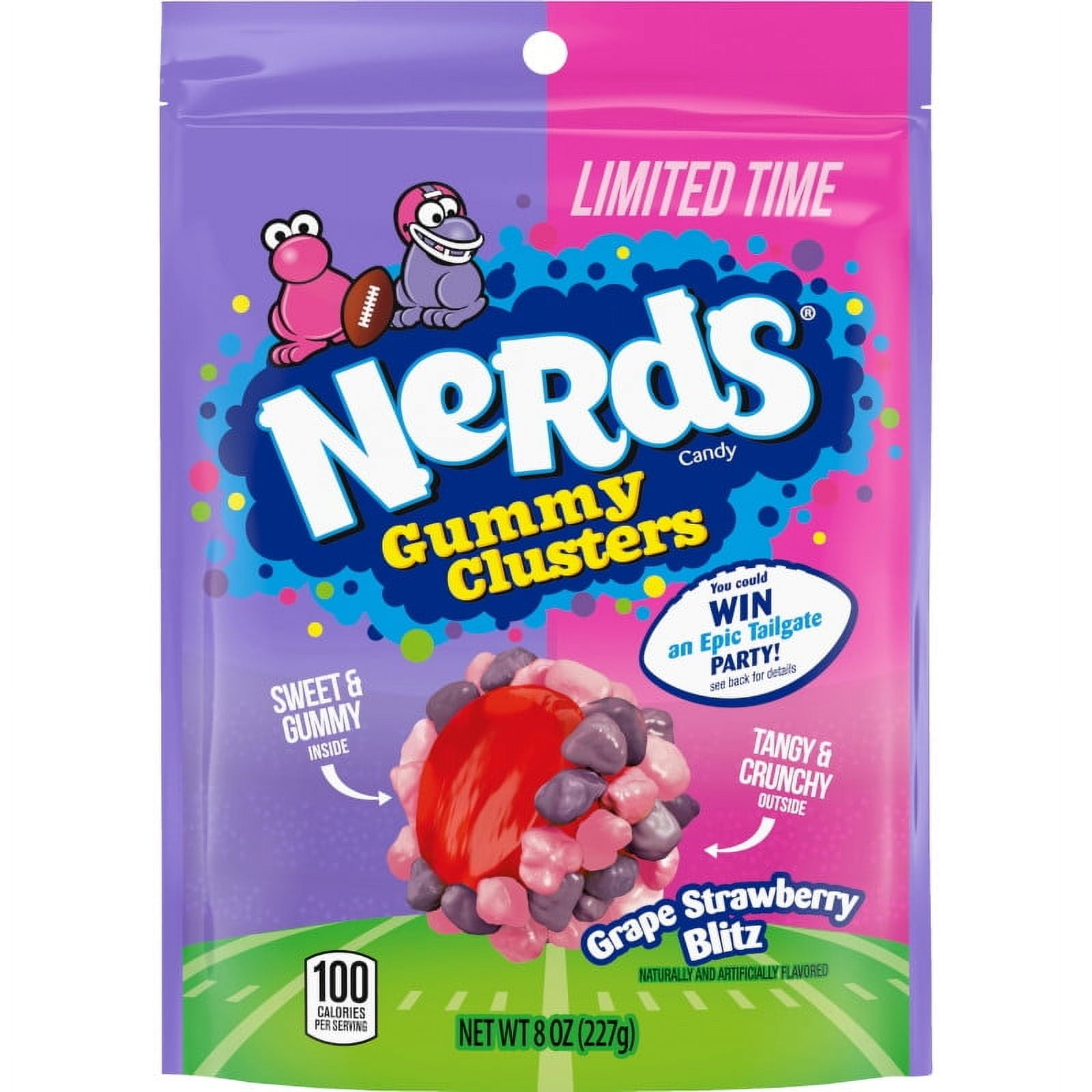 Nerds Gummy Clusters, Gummy Candy, 8 oz Bag, Pack of 2 Nerds Gummy Clusters, Gummy Candy, 8 oz Bag, Pack of 2