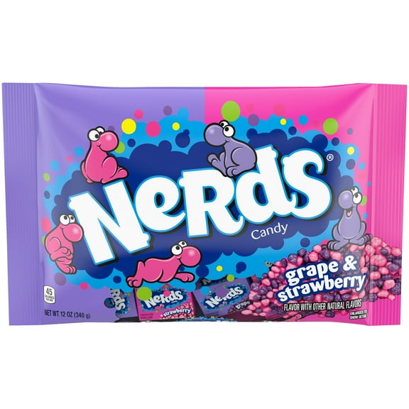 Nerds Grape & Strawberry Candy Bag, 12 oz