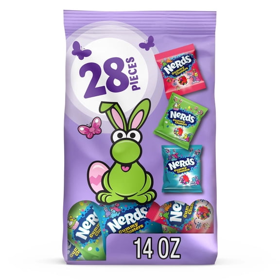 Nerds Gummy Clusters Easter Assorted Treat Pack, 14 oz, 28 Count