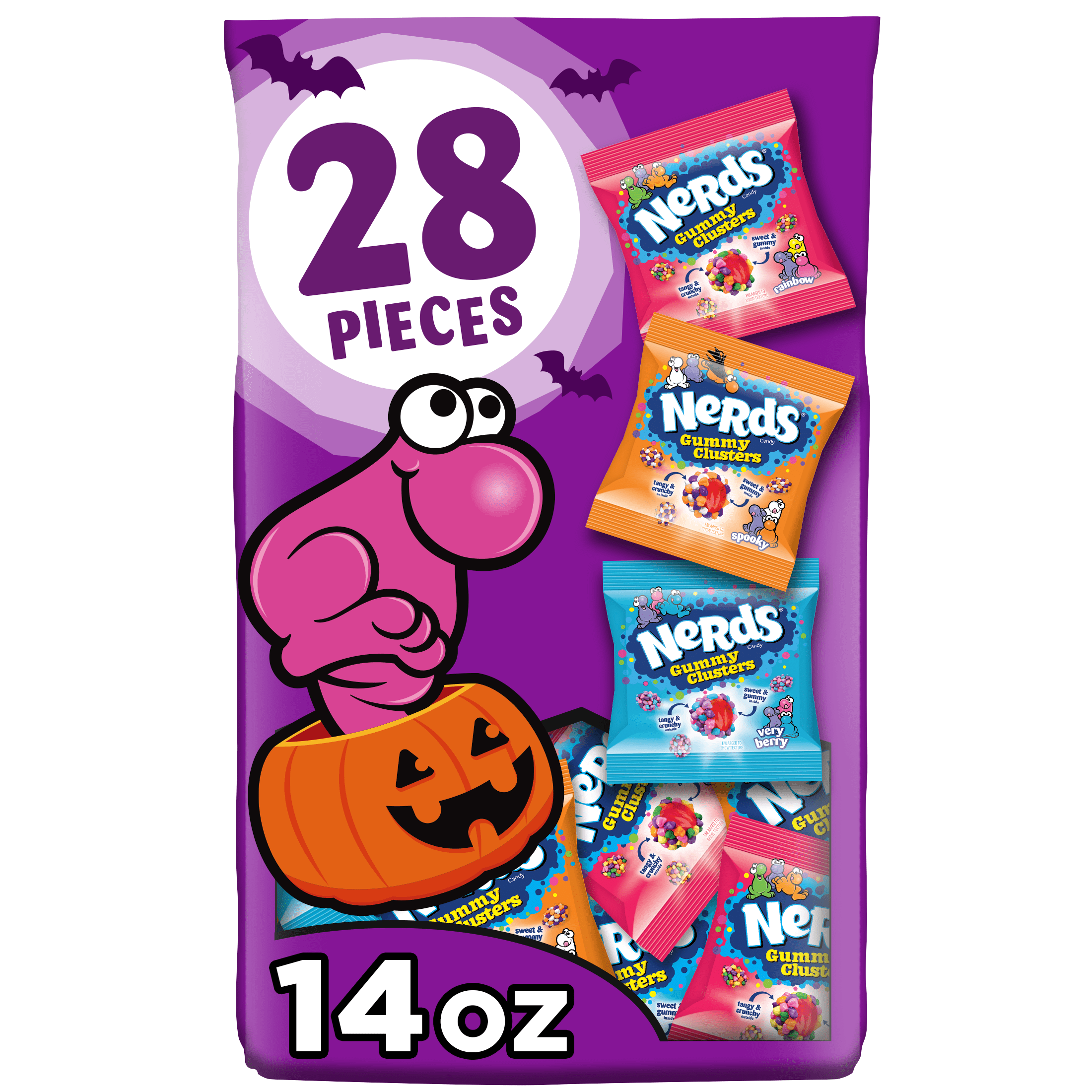 Would Sign Language Count Nerds Gummy Clusters Halloween Assorted Treat Pack, 14 oz, 28 Count ...