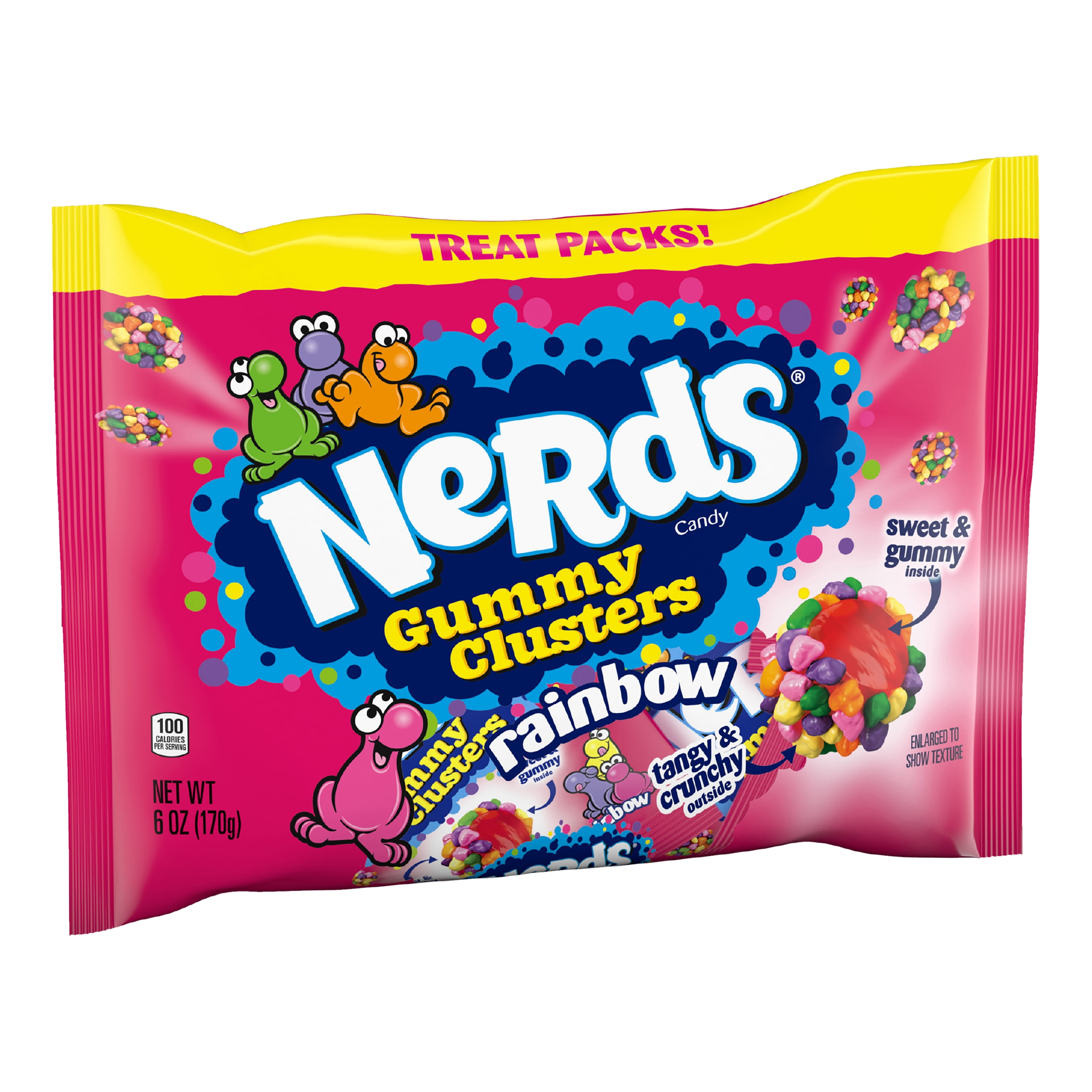 Nerds Variety Gummy Clusters, Rainbow Halloween Candy Bag Nerds Variety Gummy Clusters, Rainbow Halloween Candy Bag