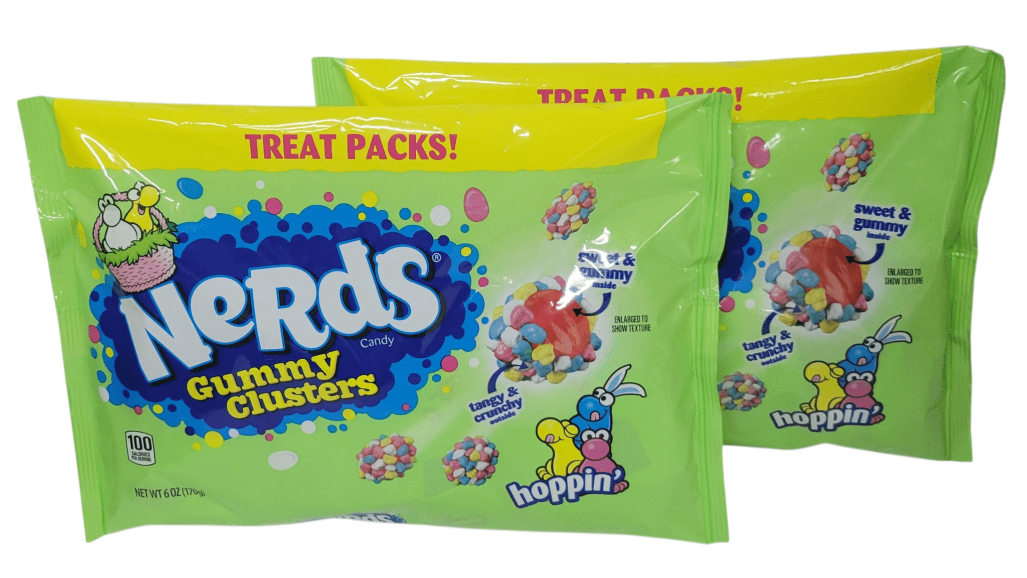 Nerds Gummy Clusters Treat Pack Easter 6 oz Bag, Pack of 2