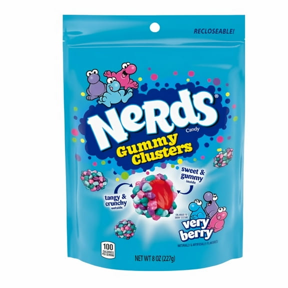 Nerds Gummy Clusters, Very Berry (Pack of 32)