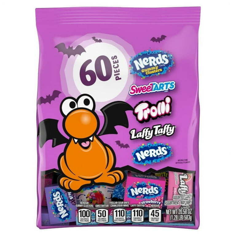 Halloween Core Winners Trick-or-Treat Variety Bag, Nerds Gummy