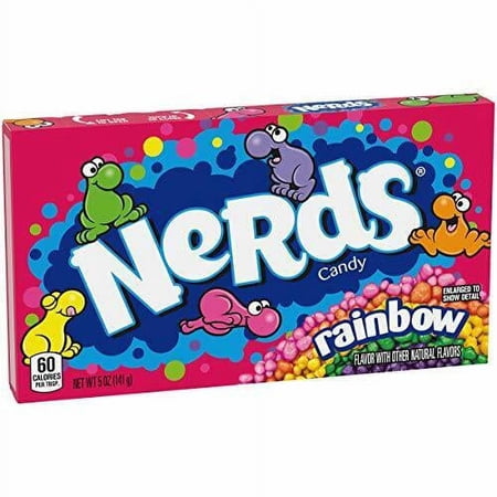Nerds Rainbow Candy Video Box, 5 Ounce, [12-Boxes]