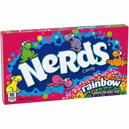 Nerds Rainbow Candy Video Box, 5 Ounce, [6-Boxes]