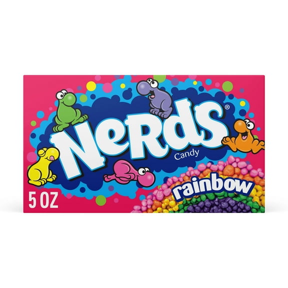 NERDS Candy, Theater Box, Rainbow, Crunchy Fruity, 5 oz
