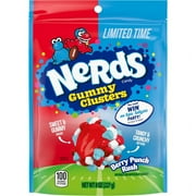 Nerds Red, White, & Blue Gummy Clusters 8 Ounce Stand Up Bag