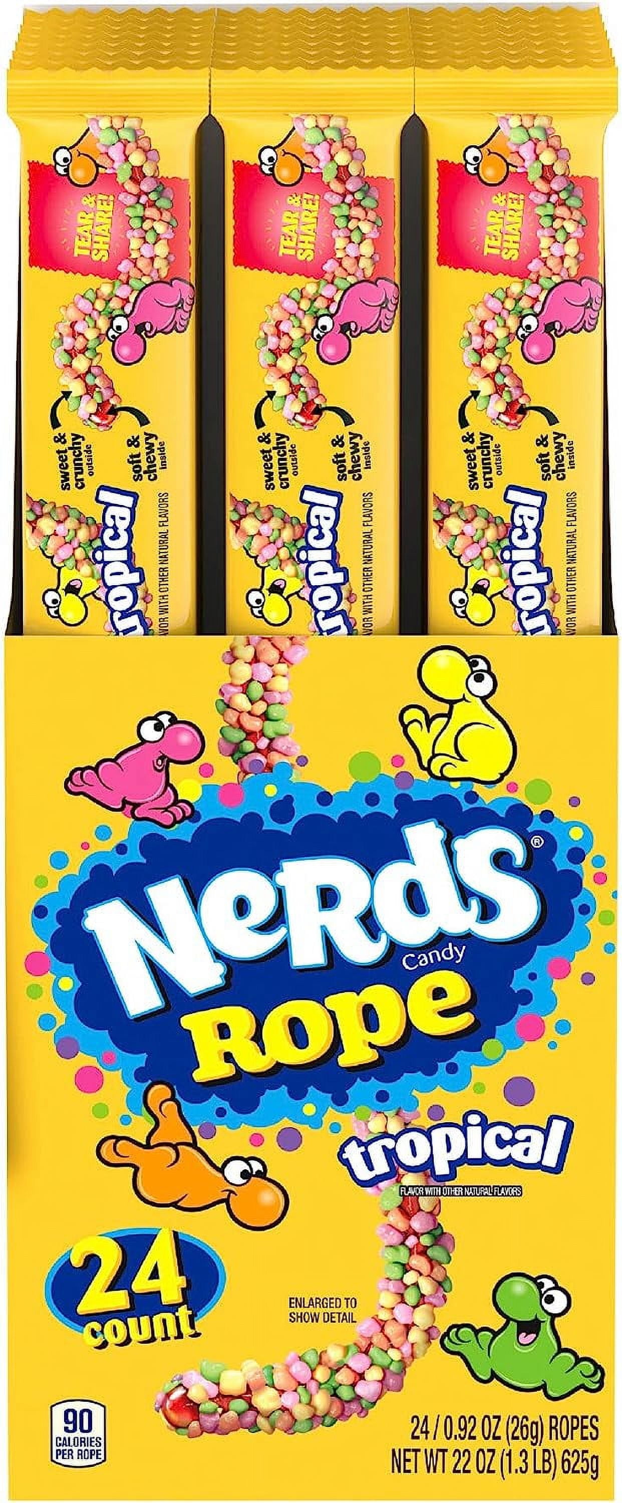 Nerds Rope Tropical Candy - 26 g / 0.92 oz Ropes - 24 Counts - Walmart.com