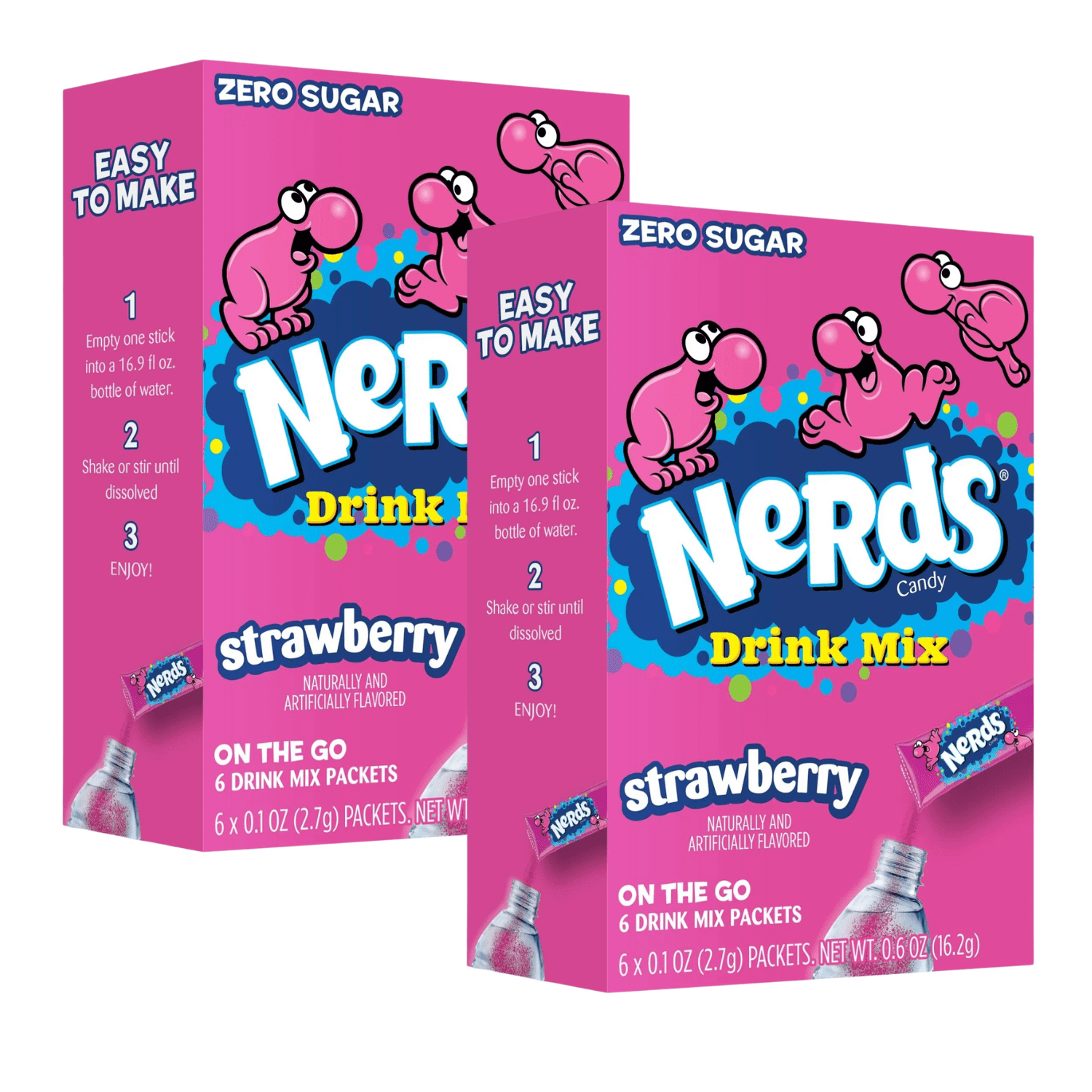 Nerds Singles To Go Powdered Drink Mix, Strawberry Flavor, Sugar Free