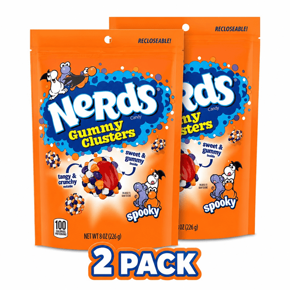 Nerds Spooky Gummy Clusters, Halloween Candy, Nerds Gummy Candies (2-Pack)