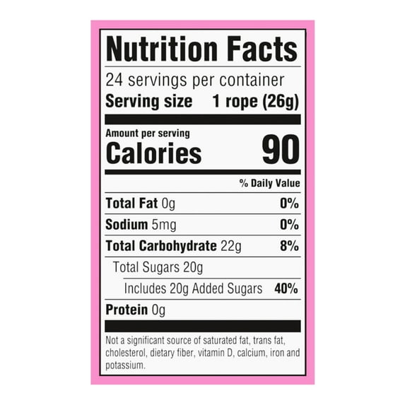 Nerds Valentine Rope Candy 24 - 0.92 oz ea