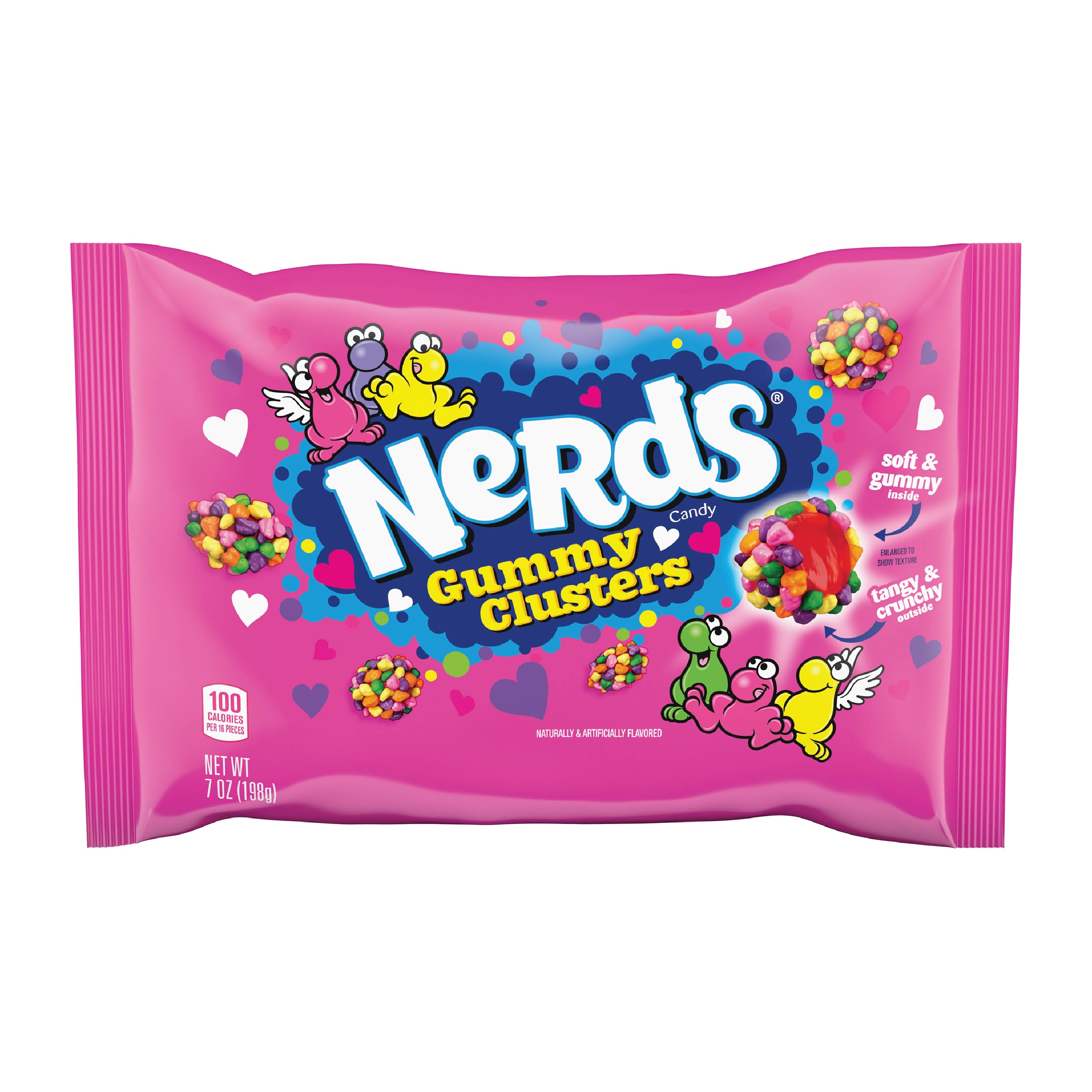 Nerds Holiday Gummy Clusters, Fruity Stocking Stuffer Candy, 3oz