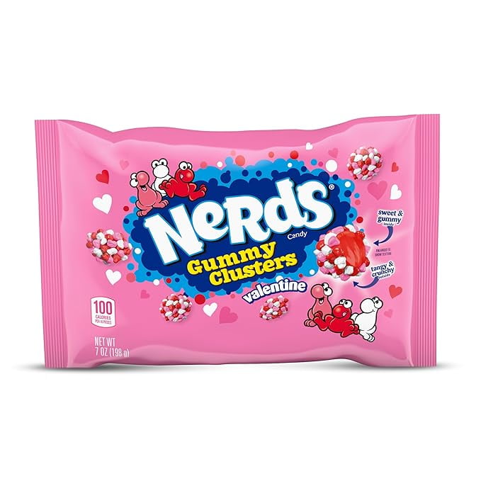 Nerds Valentine's Gummy Clusters, Valentine's Day Candy, 7oz - Walmart.com