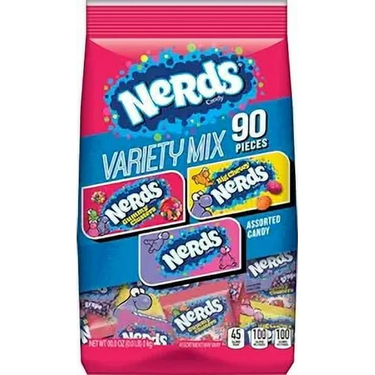 Nerds Assorted Variety Mix, Individually Wrapped Candy, 41.76