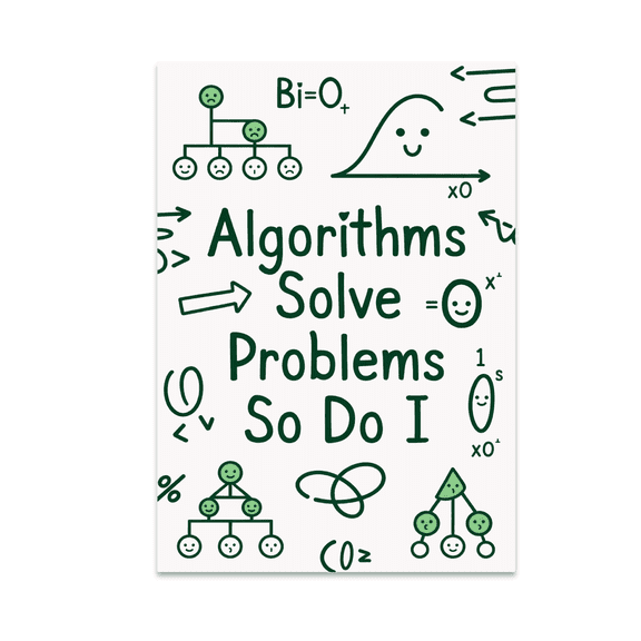 Nerdy Algorithm Art - Computer Science Enthusiast - 13x19 Poster Print