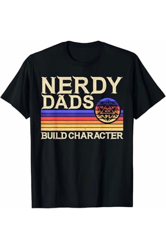 Nerdy Dad Rpg Gaming D20 Tabletop Games Funny Rpg Gamer Shirt Unisex S-5XL Hot Trending Shirt, Vintage Birthday Gift