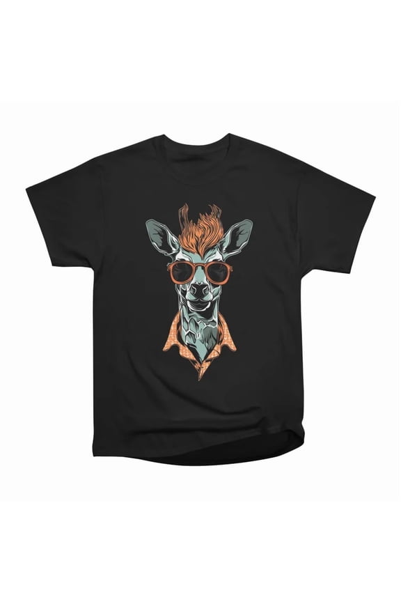 Nerdy Giraffe T-Shirt Tee Gift For Him Merch For Her Apparel For Friend 1