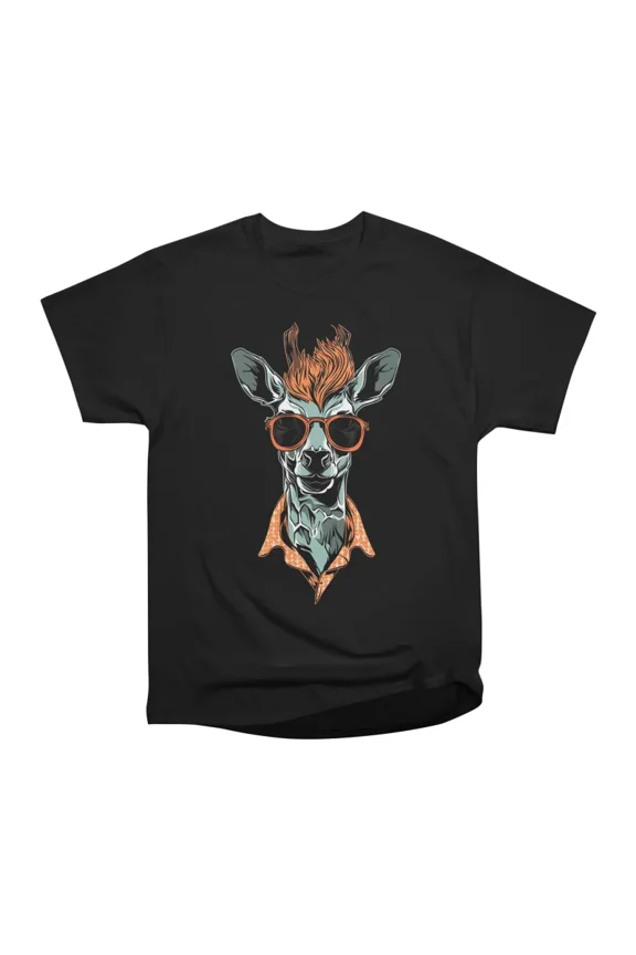 Nerdy Giraffe T-Shirt Tee Gift For Him Merch For Her Apparel For Friend