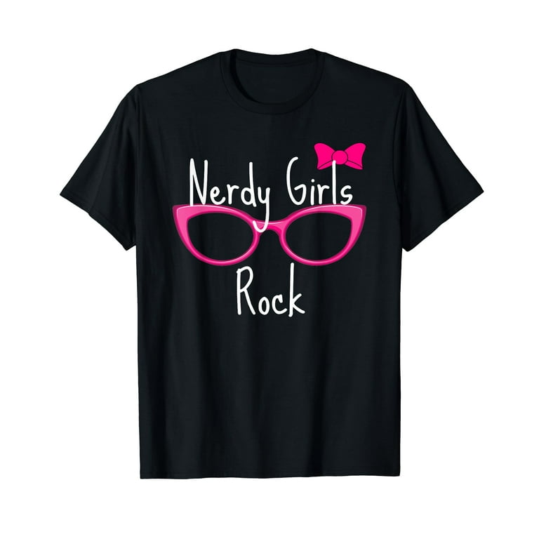 Nerdy Girls Rock T Shirt Gamer Geek Chic Fun Cute Nerd Shirt Nerdy Girls Rock T Shirt Gamer Geek Chic Fun Cute Nerd Shirt