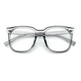 thumbnail image 1 of Nerdy Large Horn Rim Rectangular Blue Light Filtering Computer Eyeglasses Slate, 1 of 8