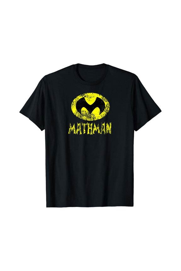 Nerdy Mathman Math Teacher Comic Hero Gift T-Shirt Size S-5XL
