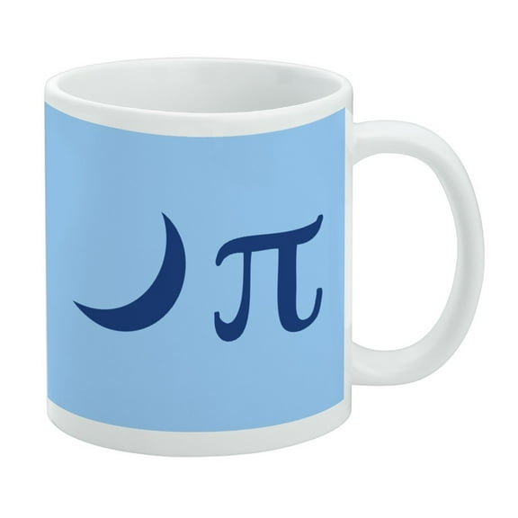 Nerdy Moon Pi MoonPie White Mug