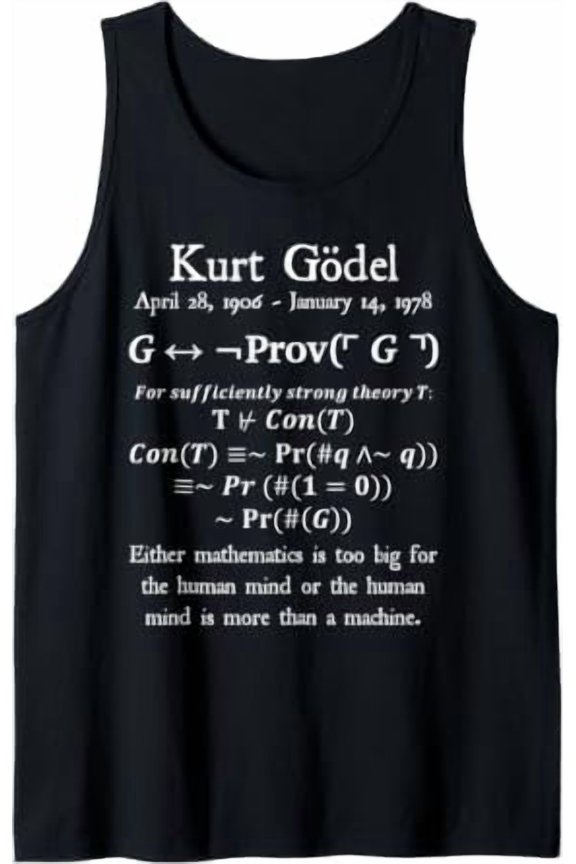 Nerdy Vintage Logic Mathematician Logic Algebra Math Teacher Tank Top Size S-3XL