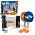 thumbnail image 1 of Nerf 7-Piece Retractable Tabletop Tennis Game Set, Play Almost Anywhere with Expandable Net, 2 Paddles and 3 Balls, Includes Convenient Portable Drawstring Bag, 1 of 6