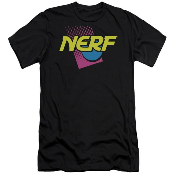 Nerf - 90S Logo - Premium Slim Fit Short Sleeve Shirt - Medium
