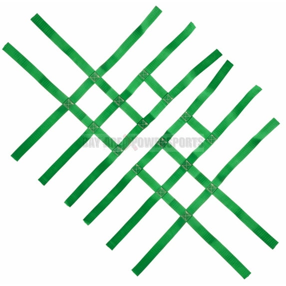Nerf Bar Nets for Tusk Alba 757 Titan Fits Honda Yamaha Suzuki Kawasaki Green