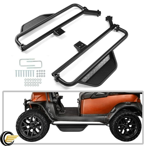 Nerf Bars Running Boards For Club Car Onward Golf Carts Drop Down Side Step