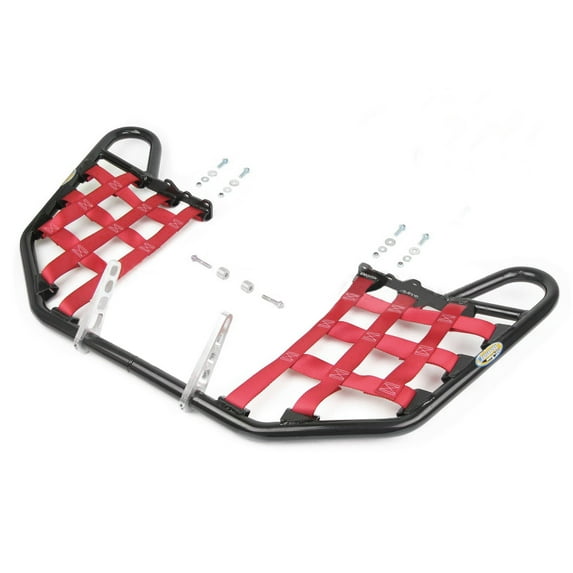 Nerf Bars for Yamaha YFZ450R 2009-2020 Black Bars/Red Nets