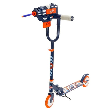 Nerf Blaster Scooter 2.0, Shoots Nerf Darts, 2 Wheels, Outdoor Fun, Boys and Girls Ages 8+