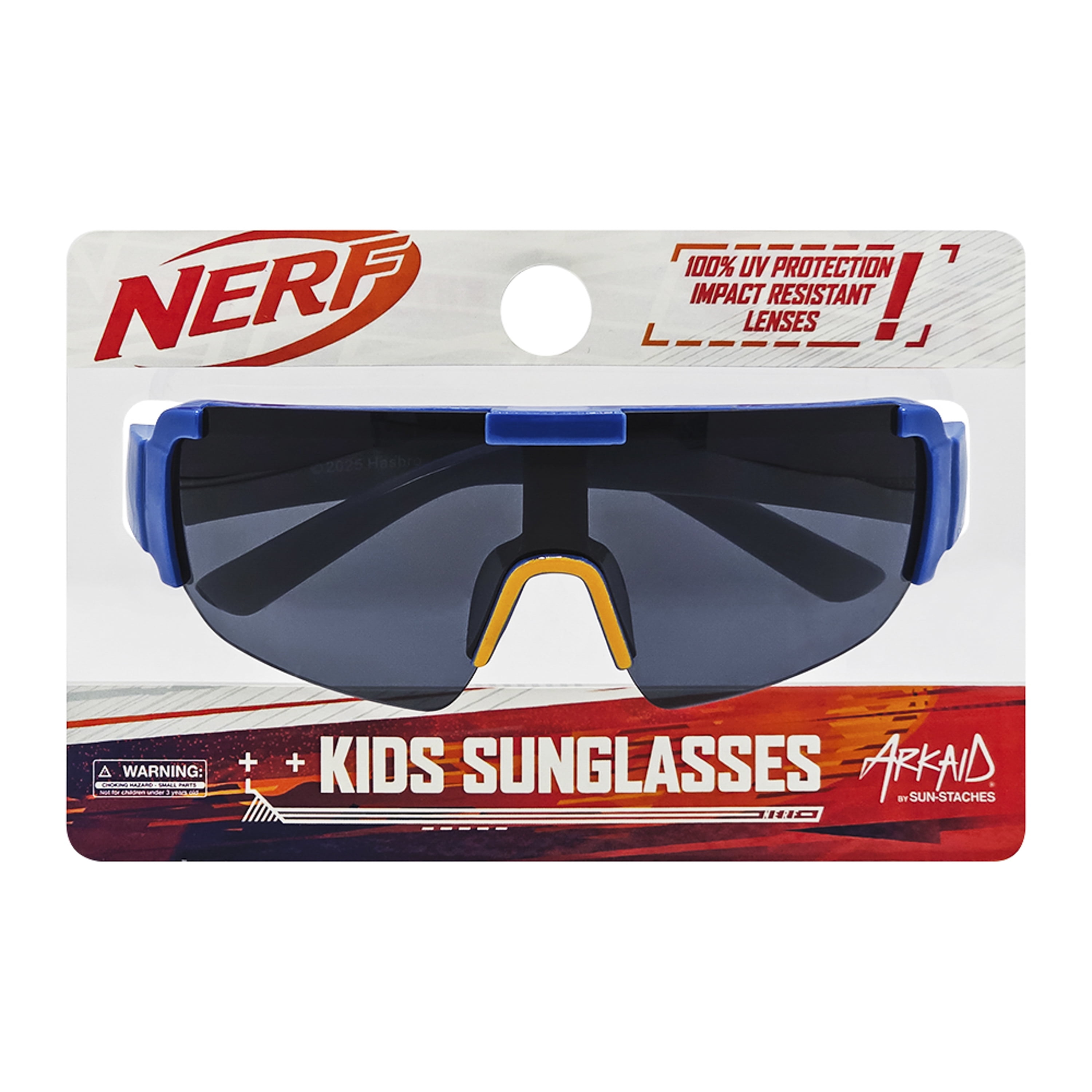 Nerf Blue and Grey Sports Wrap w/ Silver Lenses Sunglasses