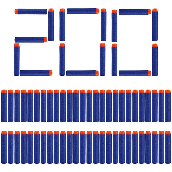 Nerf Compatible Darts 200PCS Refill Pack Bullets for Nerf N-Strike Elite Series Blasters Toy Gun