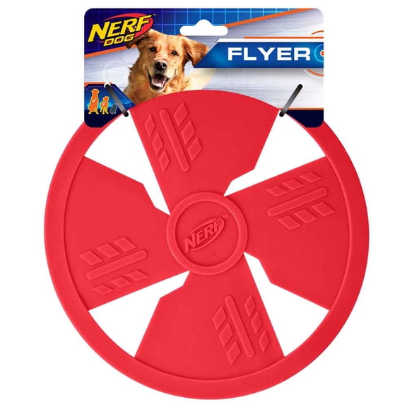 Nerf Dog Red Classic Flyer Frisbee Dog Toy, 10 inch