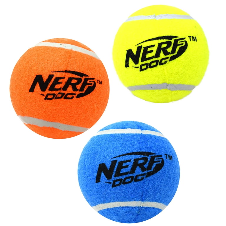 Nerf Dog Squeak Tennis Ball Dog Toy, 2.5 inch, 3 Pack - Walmart.com