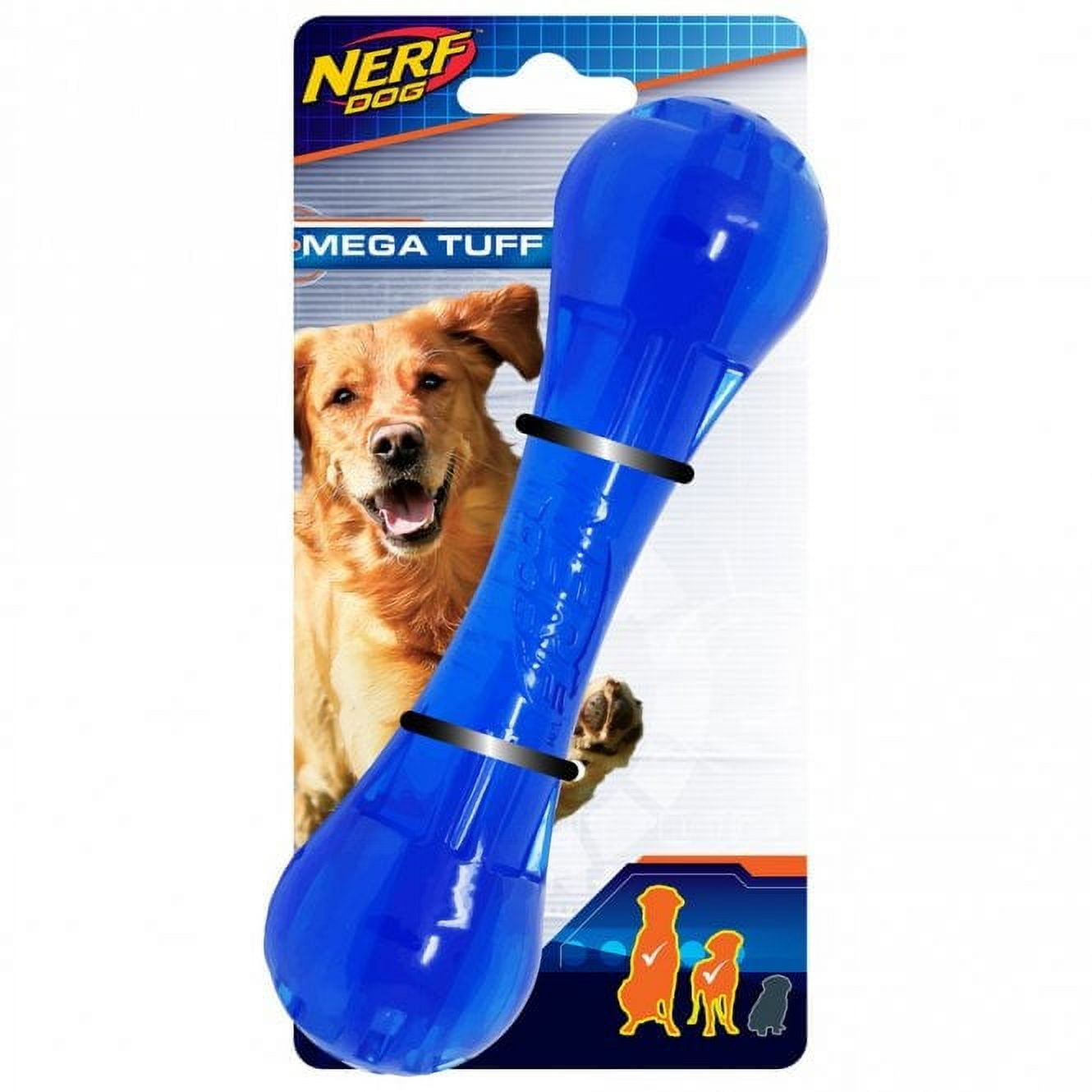 Nerf Dog 6.5'' Blue Tuff Chew Bone Dog Toy